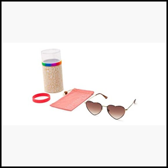 Metal Heart Sunglasses with UV Protection, Non-Polarized main image 7